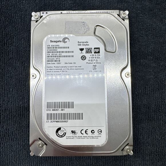 Seagate Barracuda 500GB Internal 7.2K RPM SATA 3.5'' (ST500DM002) Hard Drive - Picture 1 of 6